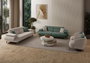 Atelier Del Sofa Bonjo Silver - Green Sofá de 3 plazas